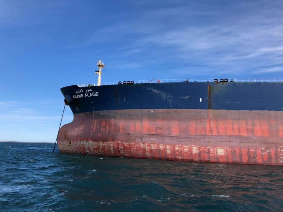 Dykkerinspektion på olietanker i Skagen