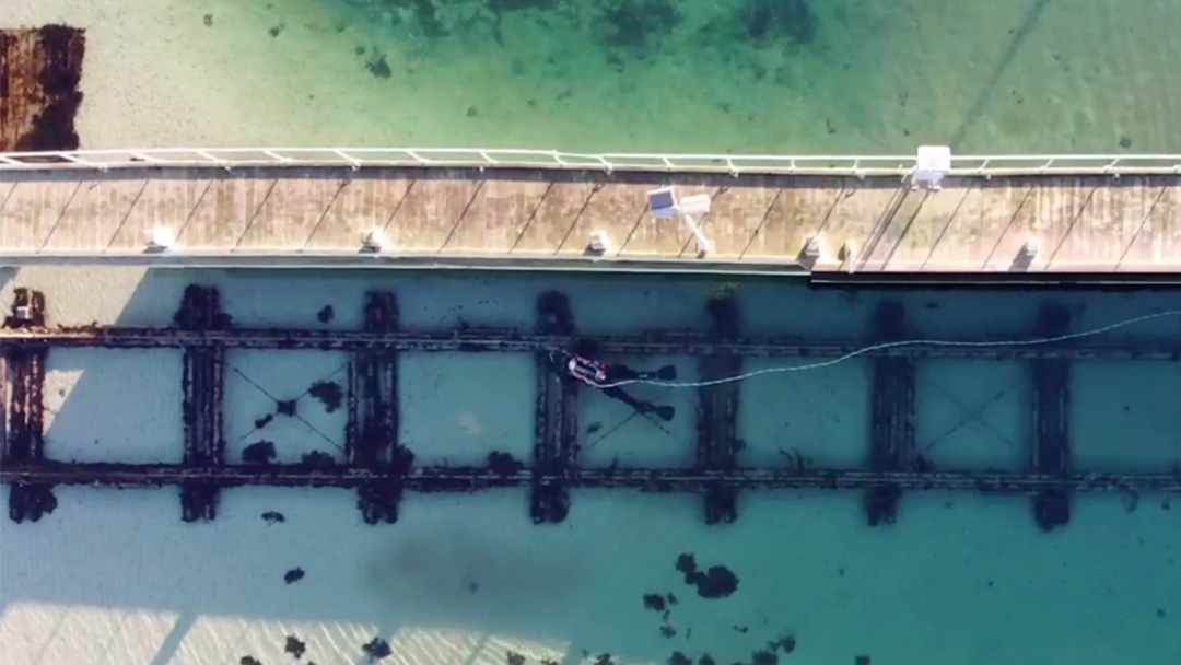 Inspektion af Redningsstationens beddingsløb på Anholt